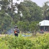 Pemerintah Desa Sungai Baung Melakukan Gotong Royong demi ciptakan Lingkungan Bersih dan Sehat